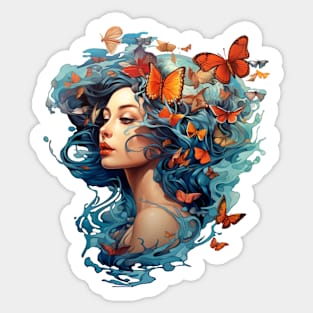 Dream world of beautiful Sticker